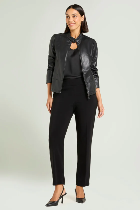 PANTALONI PULL-ON SKINNY IN COMPATTO STRETCH