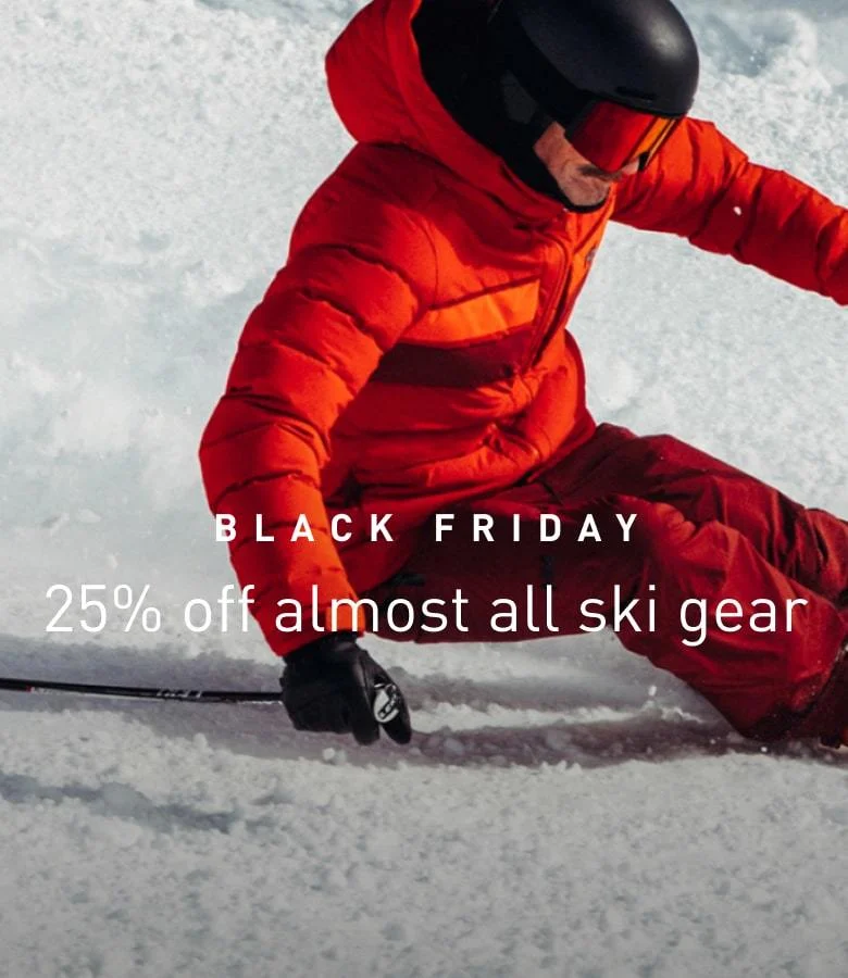 BLACK FRIDAY - 25% off almost all ski gear