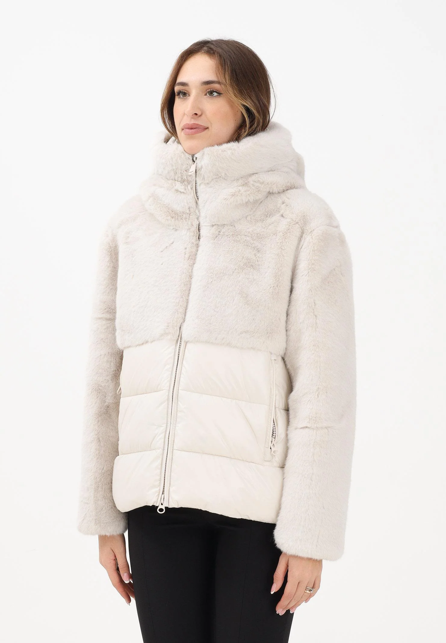 Image of BLAUER Piumino FANEVIL panna da donna