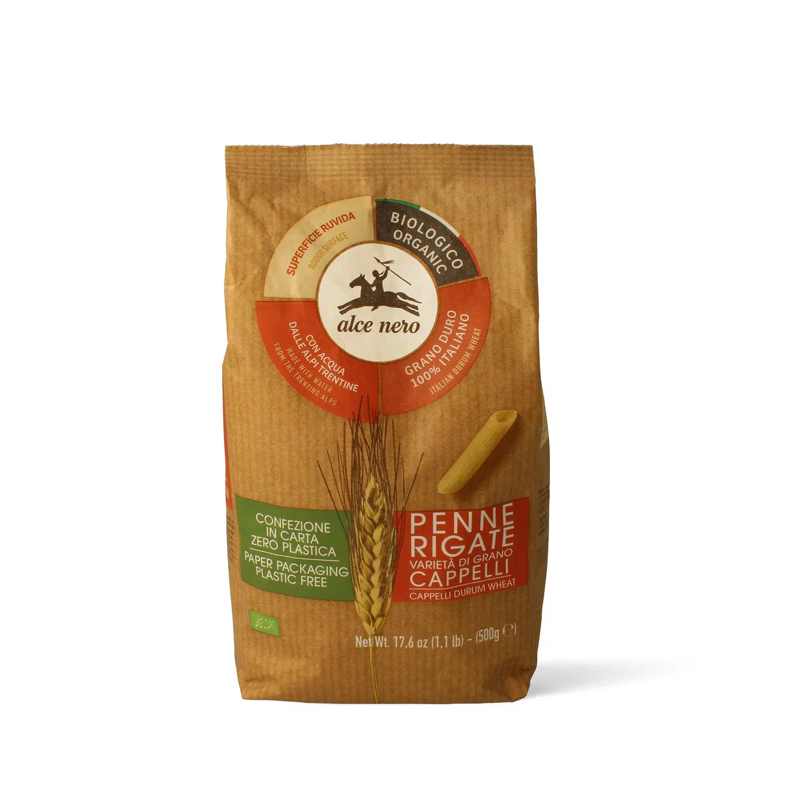 Image of Penne rigate di grano duro Cappelli biologiche