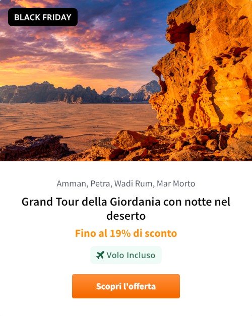 Grand Tour della Giordania con notte nel deserto