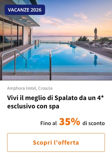 Vivi il meglio di Spalato da un 4* esclusivo con spa