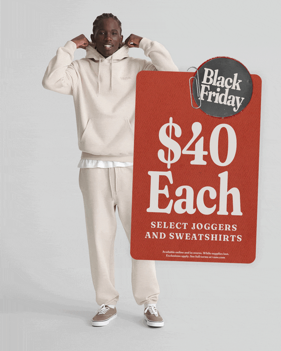 $40 Each Select Joggers and Sweatshirts