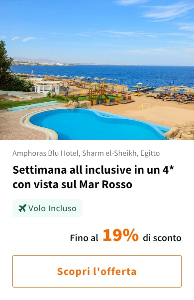 Settimana all inclusive in un 4* con vista sul Mar Rosso