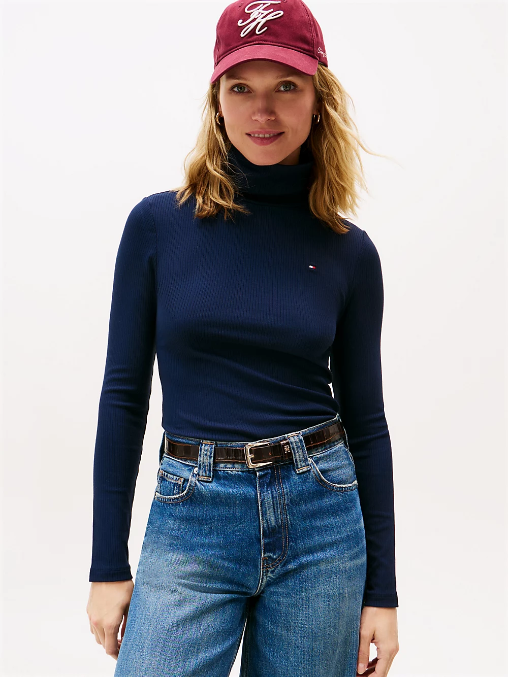 Dolcevita slim fit a coste