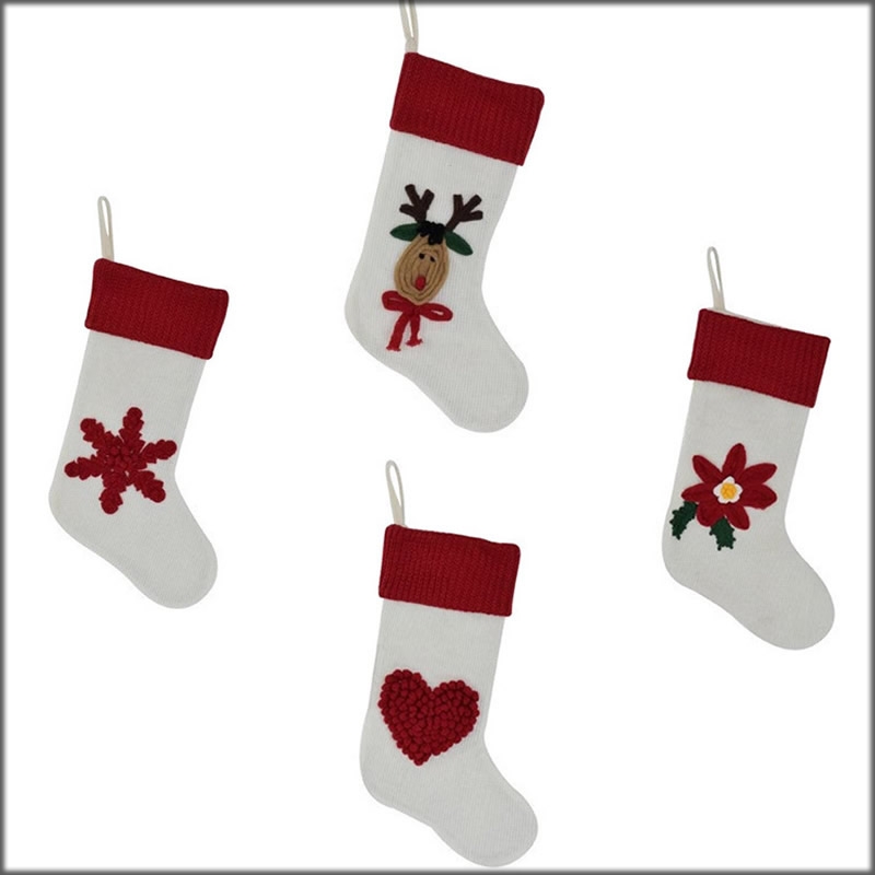 Image of CALZA IN LANA LAVORATA NATURALE 19515 PREZIOSA HOME