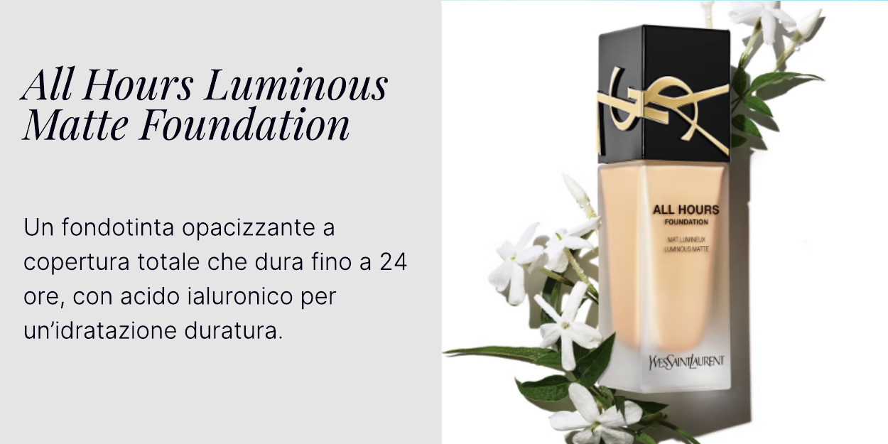 Yves Saint Laurent All Hours Luminous Matte Foundation with SPF 39 25ml (Various Shades)