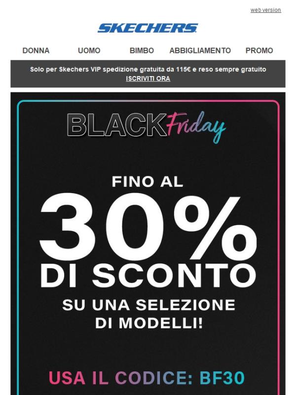 🖤 Il Black Friday inizia ora! 🖤