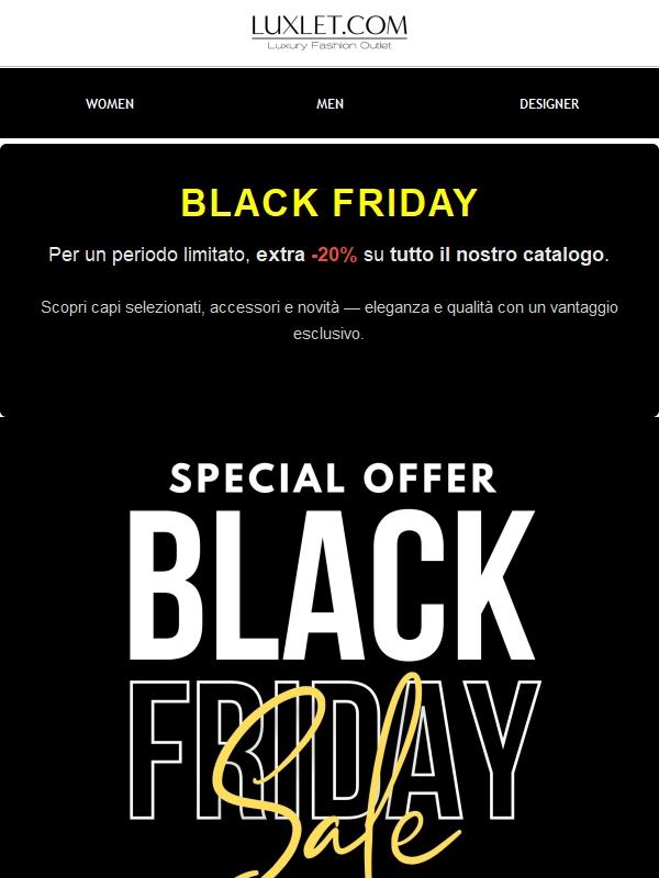 Black Friday : Extra -20% – Don't miss out🖤