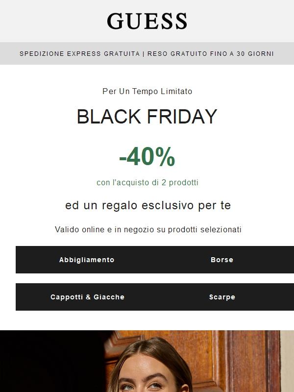 BLACK FRIDAY | -40% per te