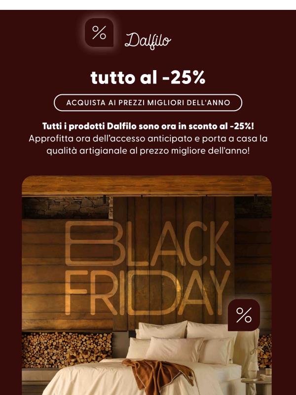 🖤 Black Friday -25% | Accesso Anticipato