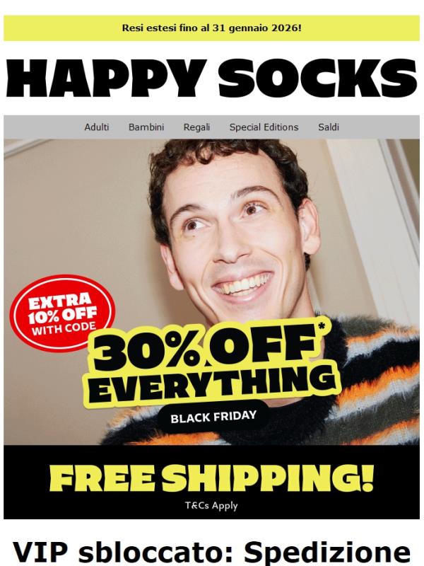 ‼️ Black Friday: -30% + 10% extra ora!