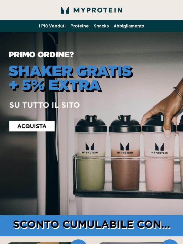Voglia di uno Shaker Gratis + 5% EXTRA? 😉
