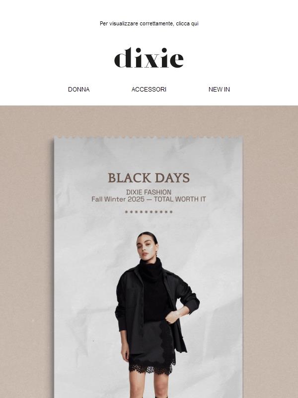 🖤 I BLACK DAYS SONO ARRIVATI!