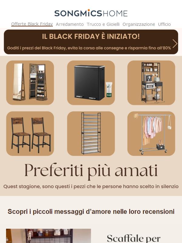 ⭐Offerte Black Friday per l’organizzazione della casa da non perdere