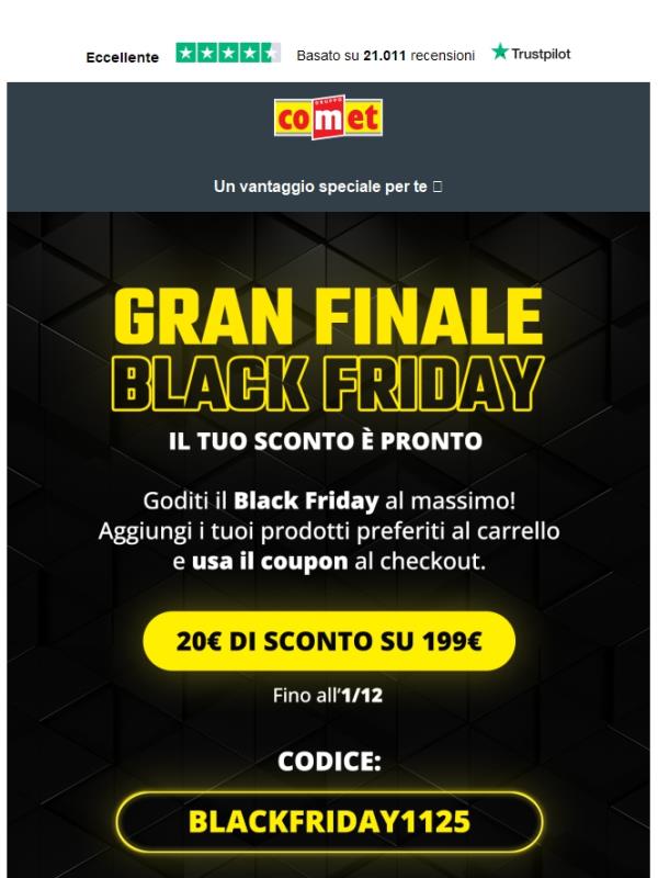 Un codice sconto per te 🎁