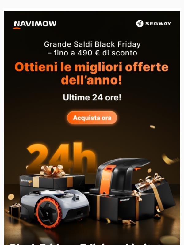 🔥 Ultime 24 ore — Fino a 490 € di sconto su Navimow!