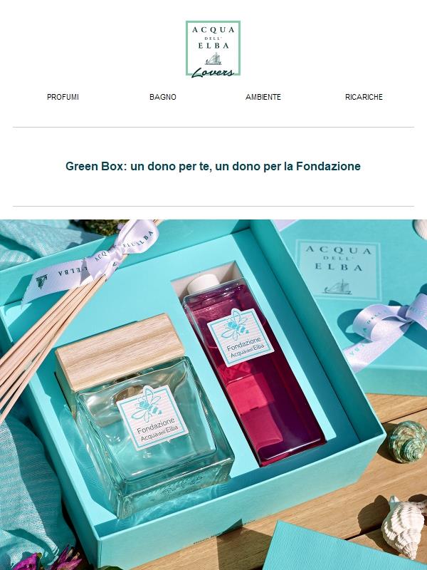 Green Box: un dono per te, un dono per la Fondazione
