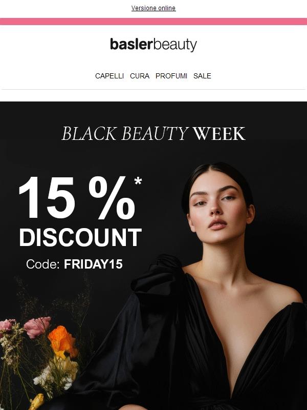 - 15 % ❱❱ Bonus Bellezza Nera