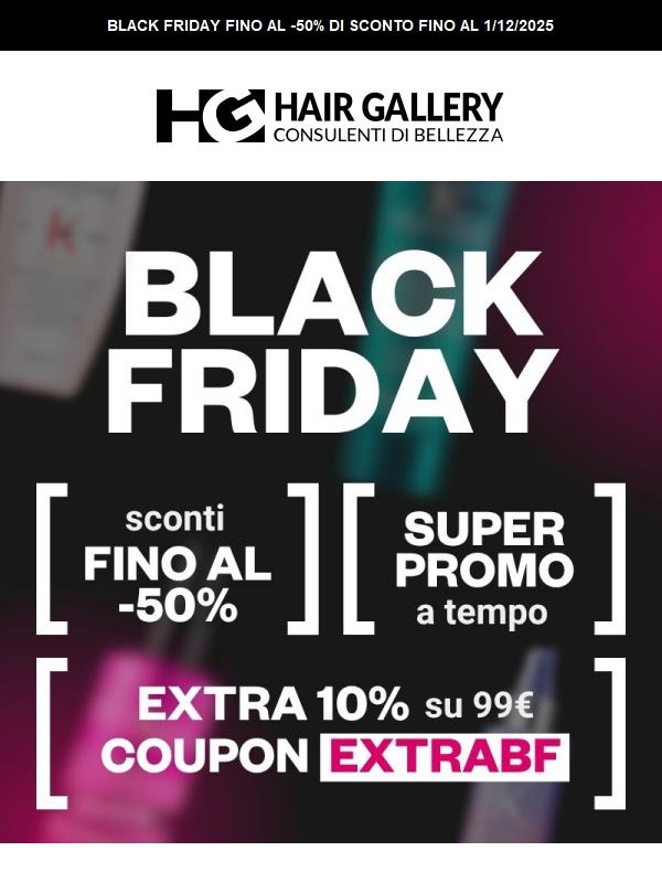 Black Friday: sconti fino al -50%👀