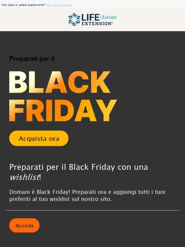 🖤 Preparati per Black Friday!