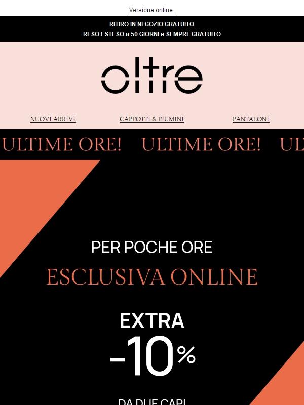 Black Friday 💥EXTRA -10%💥 ultime ore