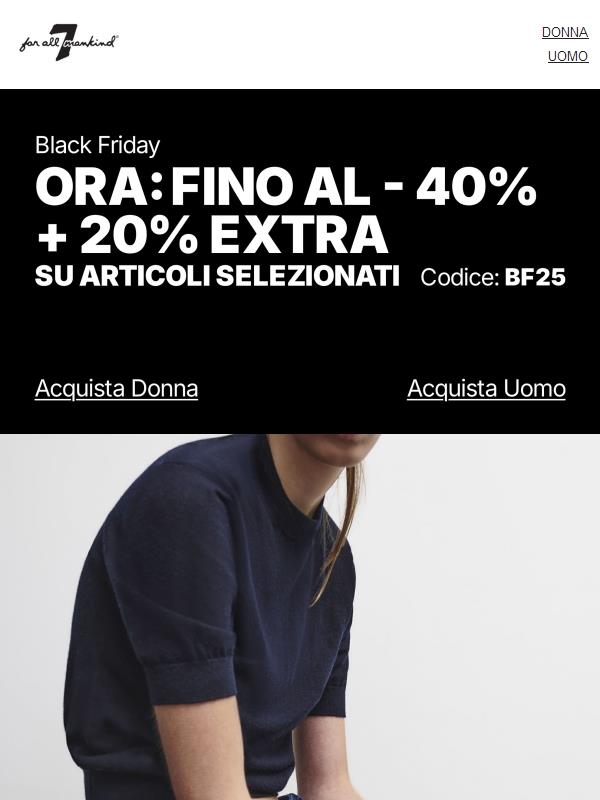Fino al -40% + Extra 20%