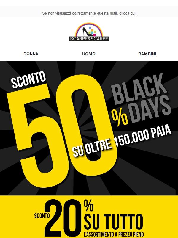 🔥 L'attesa è finita! Sconti fino al -50% SU TUTTO