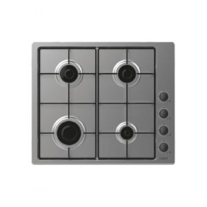 Candy piano cottura CHW6LBX 4 fuochi a Gas Larghezza 60 cm Colore Inox