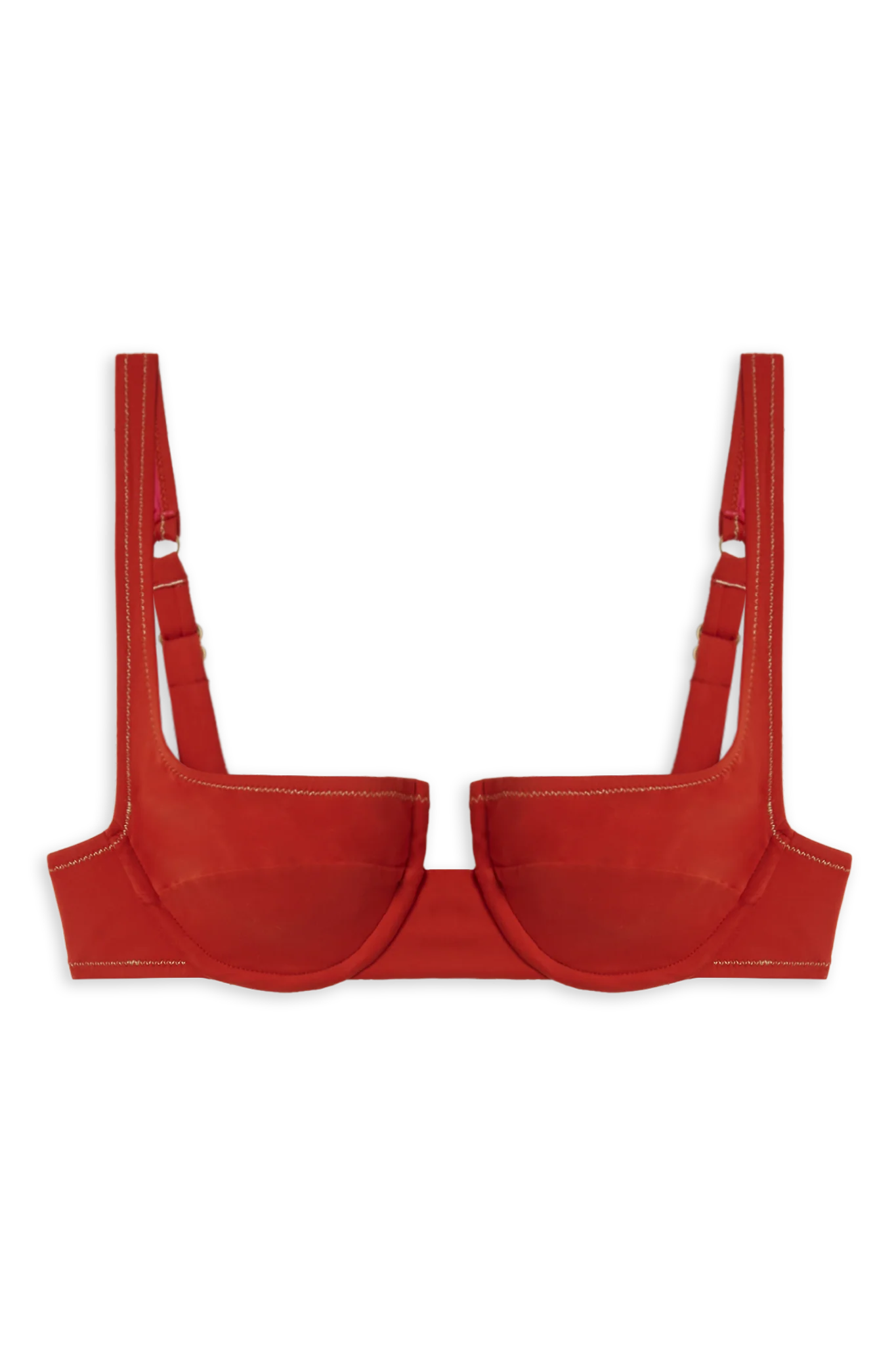 Image of Brigitte Bikini Top // Red Coral