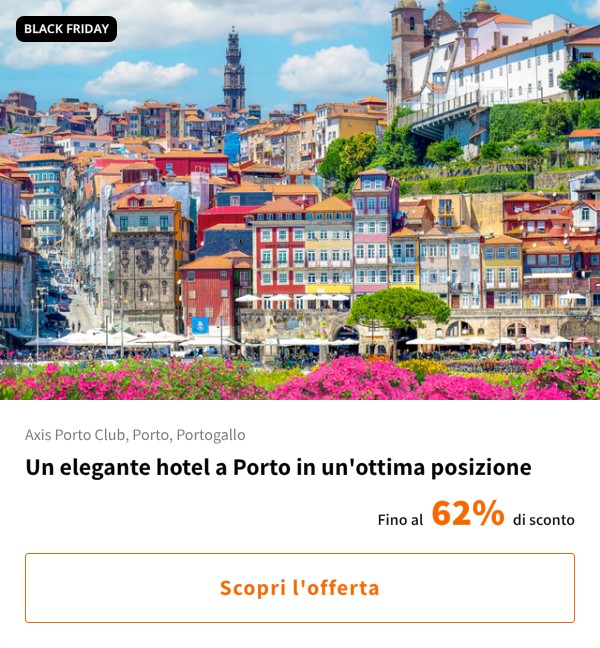 Un elegante hotel a Porto in un'ottima posizione