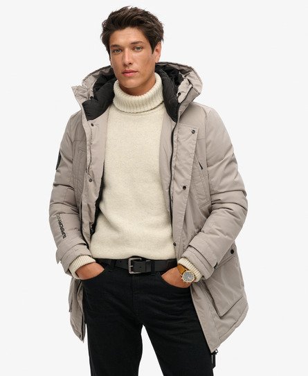 Superdry Uomo Parka imbottito City Dark Grey Taglia:XS