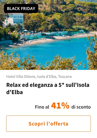 Relax ed eleganza a 5* sull&#x27;Isola d&#x27;Elba