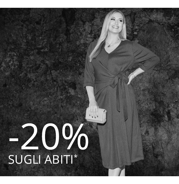 -20% sugli abiti