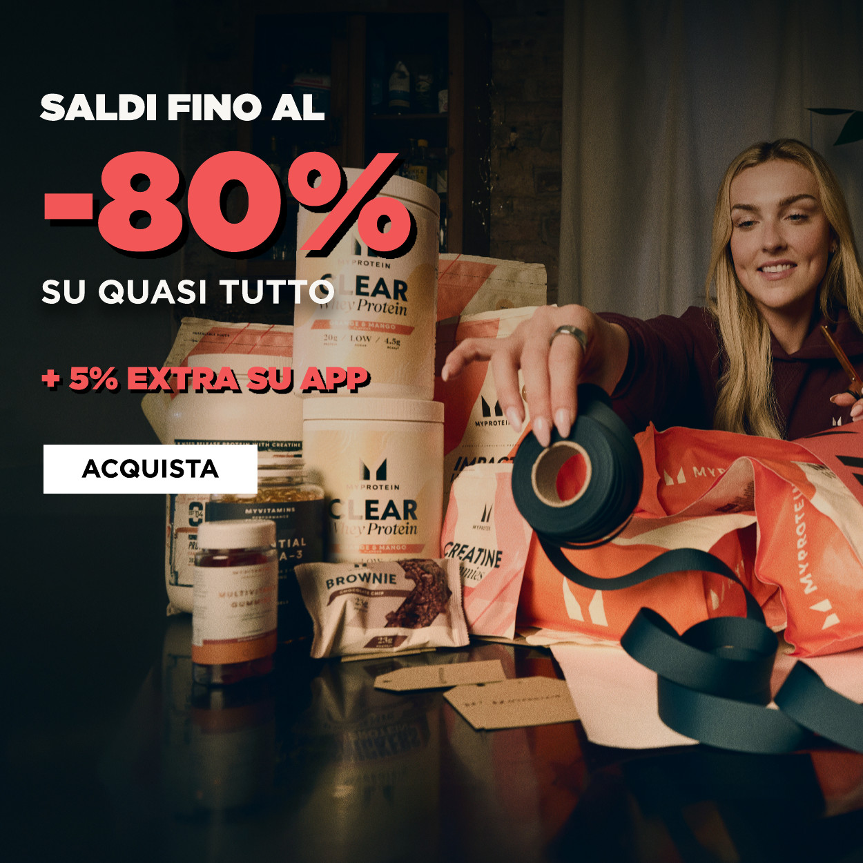 saldi fino all'80% + 5% extra su app