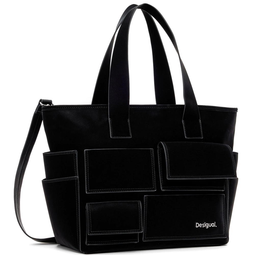 Desigual Pocket Shopping 24WAXPA6 2000 Nero