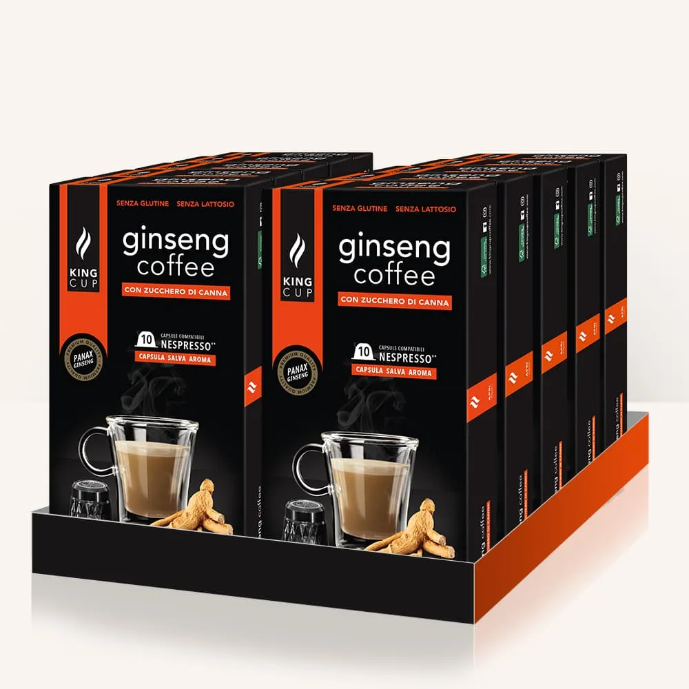 Image of 120 capsule Nespresso®* Caffè al ginseng con zucchero di canna