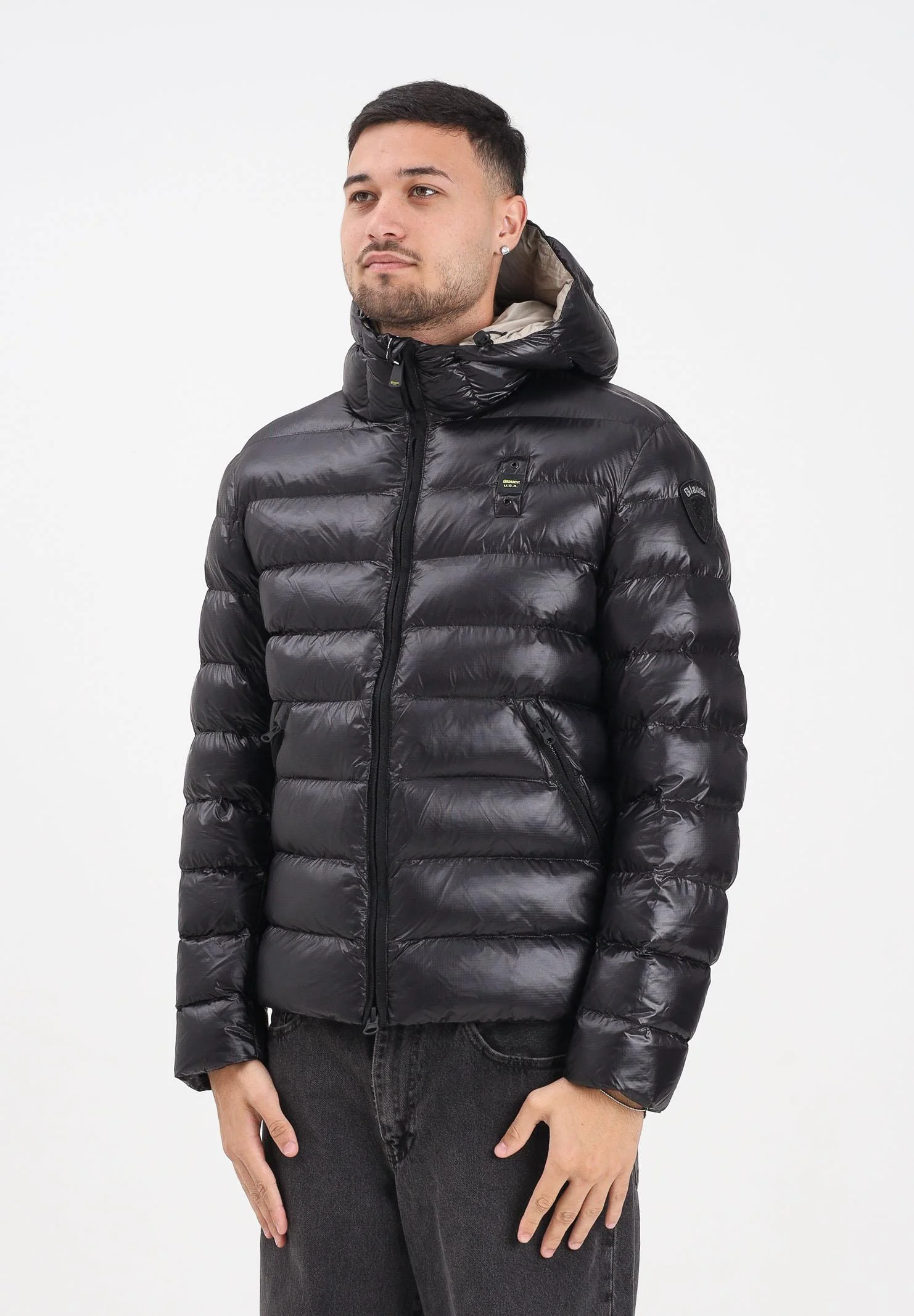 Image of BLAUER Piumino ADAMS nero da uomo
