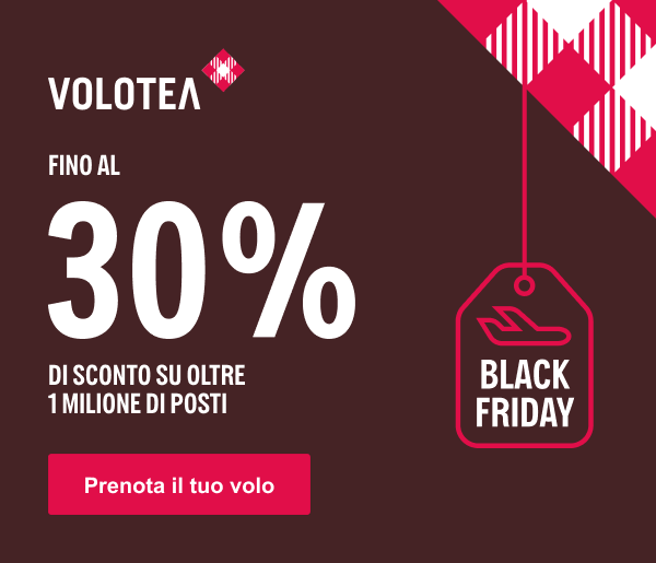 30% DI SCONTO SU OLTRE 1 MILIONE DI POSTI