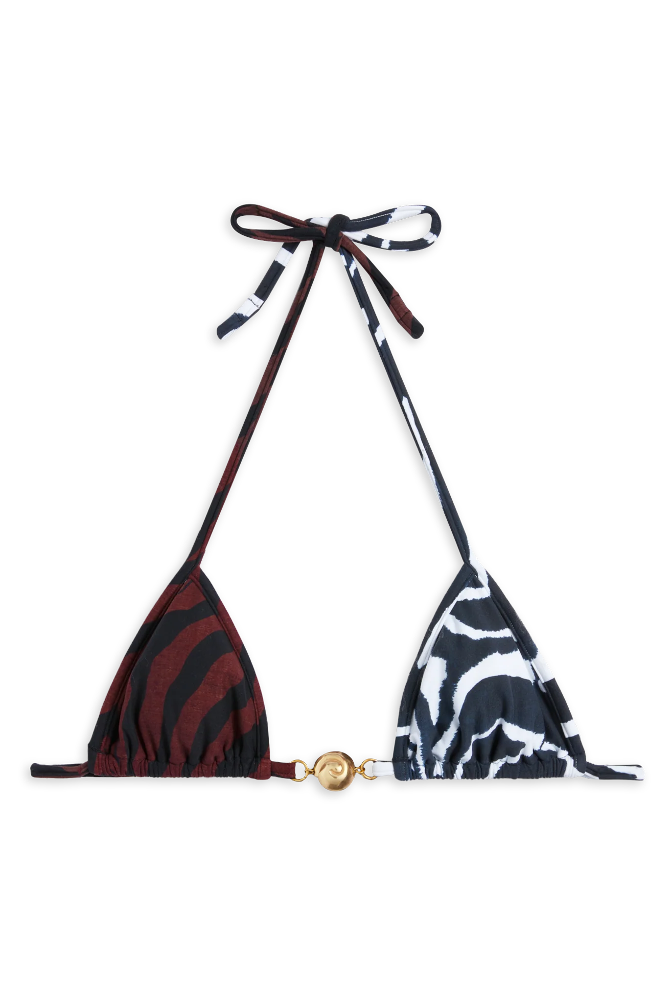 Image of Splash Bikini Top // 2 Tone Print Safari