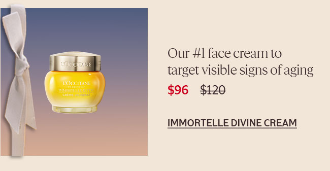 OUR #1 FACE CREAM TO TARGET VISIBLE SIGNS OF AGING | IMMORTELLE DIVINE CREAM