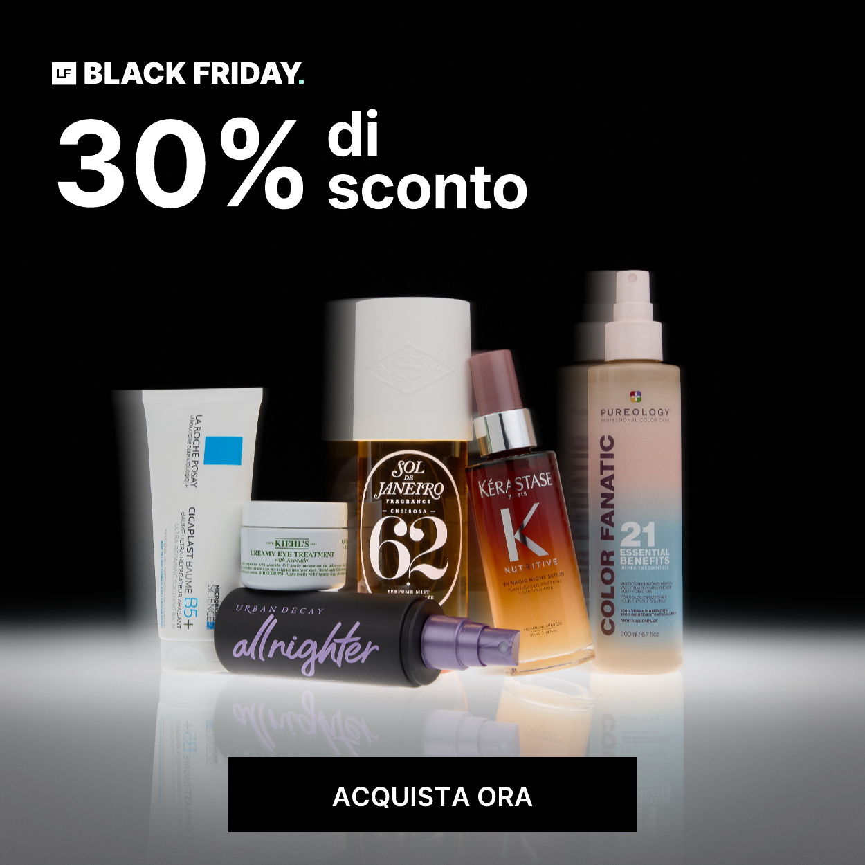 30 DI SCONTO BLACK FRIDAY