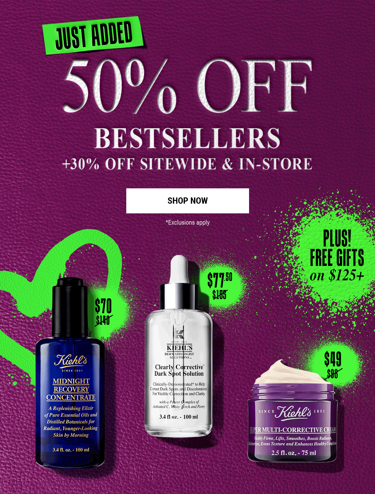 50% OFF BESTSELLERS