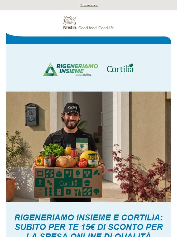 Scopri il nuovo partner Levissima per la spesa sostenibile: CORTILIA