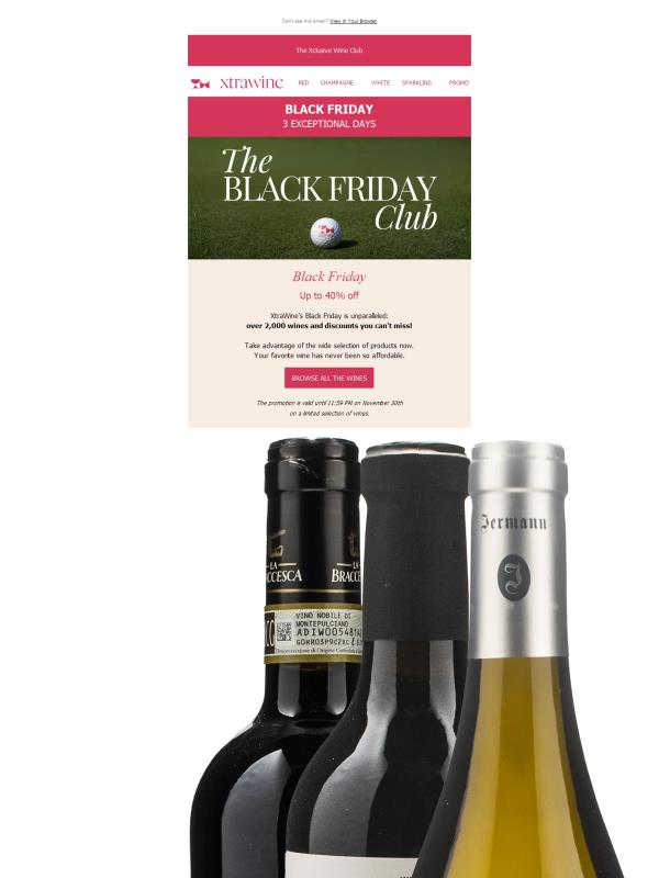 BLACK FRIDAY | Up to 40% off an exclusive collection