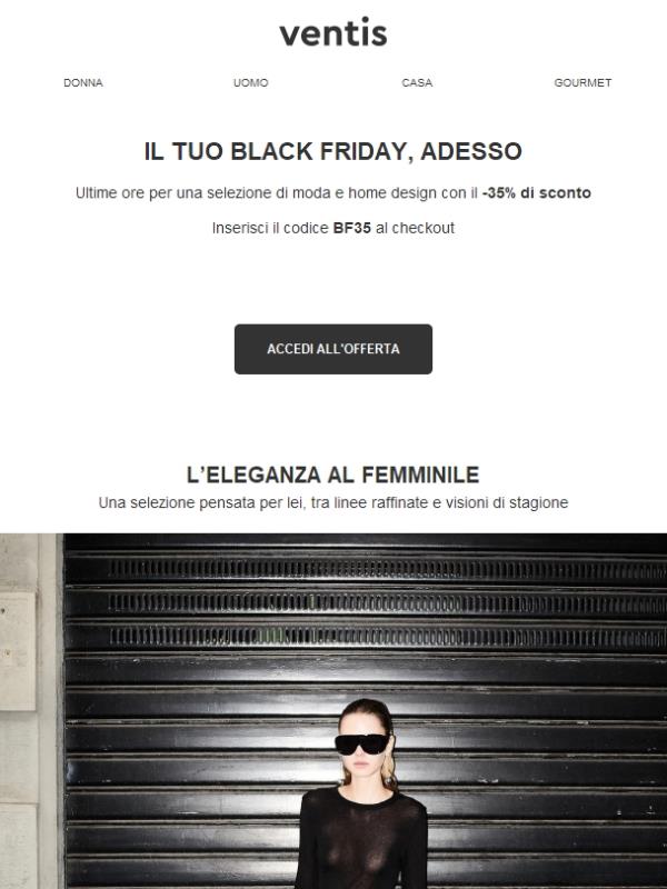 🖤 BLACK FRIDAY: -35% fino a mezzanotte