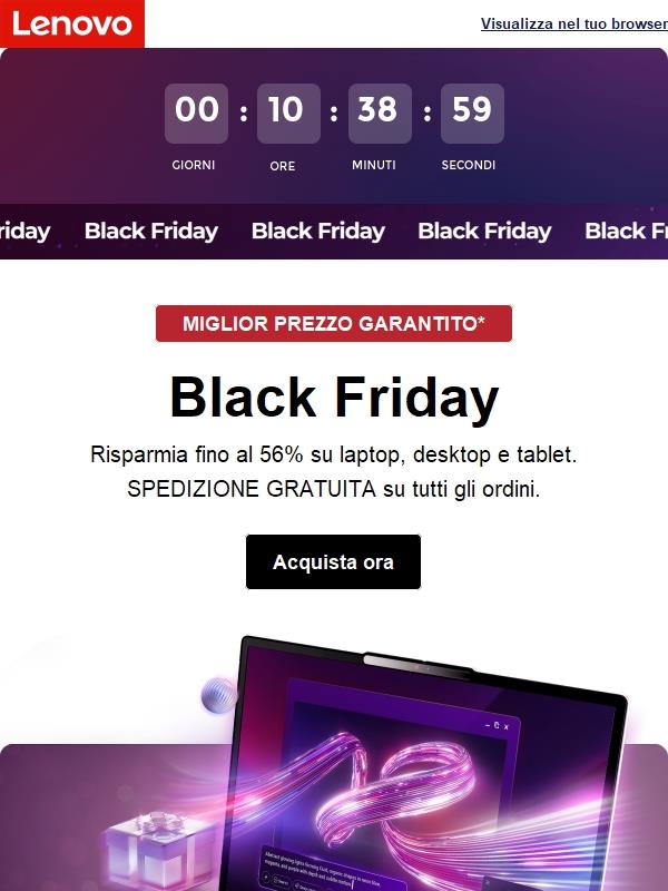 Dai un'occhiata! Le offerte di oggi stanno andando a ruba!