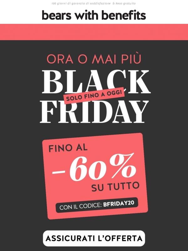 SOLO OGGI: Fino a -60% su tutto 🔥