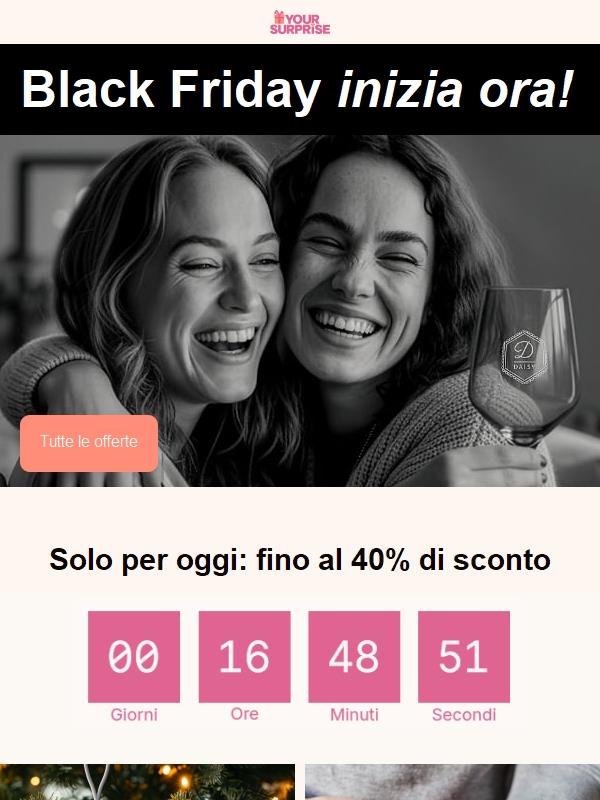 Fino al 40% di sconto sui tuoi regali preferiti