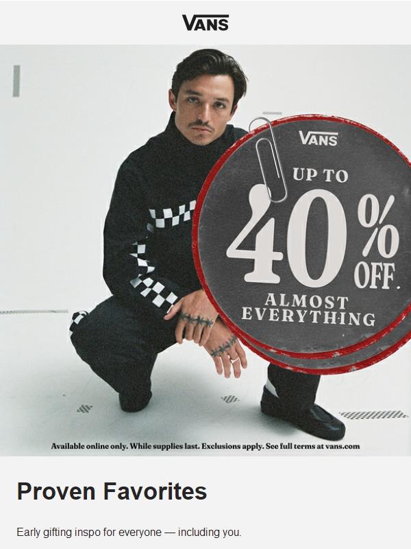 Up to 40% off select Best Sellers